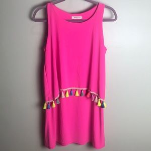 Pink Tassle Dress Sz L